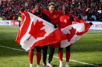 Kualifikasi Piala Dunia 20222 Zona Concacaf, Kanada vs Jamaika, Skor 4-0, Akhiri Paceklik Selama 36 Tahun, The Canucks Jadi Tim Ke-20 Lolos Piala Dunia. - Foto: Timnas Kanada meraih tiket ke Piala Dunia 2022.(Reuters/Carlos Osorio)