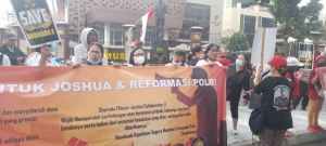 Ormas Horas Bangso Batak Unjuk Rasa Di Mabes Polri Tuntut Keadilan Untuk Brigpol Yosua Hutabarat, Kamis (8/9/2022).(Dok)