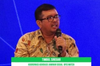 Foto: Timboel Siregar, Sekretaris Jenderal Organisasi Pekerja Seluruh Indonesia (Sekjen Opsi), Koordinator Advokasi BPJS Watch. (Tangkapan Layar)