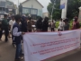 Foto: Aksi unjuk rasa Jaringan Intelektual Hukum Nasional (JHIN) menggeruduk Kejaksaan Agung, untuk mendesak pemecatan oknum Jaksa inisial WH di Kejaksaan Pangkal Pinang, Bangka Belitung, di Blok M, Jakarta Selatan, Kamis (02/02/2023).(Dok)