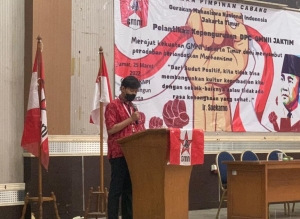 Foto: Sekretaris Jendral Dewan Pimpinan Cabang Gerakan Mahasiswa Nasional Indonesia Jakarta Timur (DPC GMNI Jaktim), Maulana Yoga Wicaksono. (Dok)