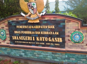 Foto: Sekolah Menengah Atas (SMA) Negeri 1 Koto Gasib, Kabupaten Siak, Provinsi Riau. (Net)